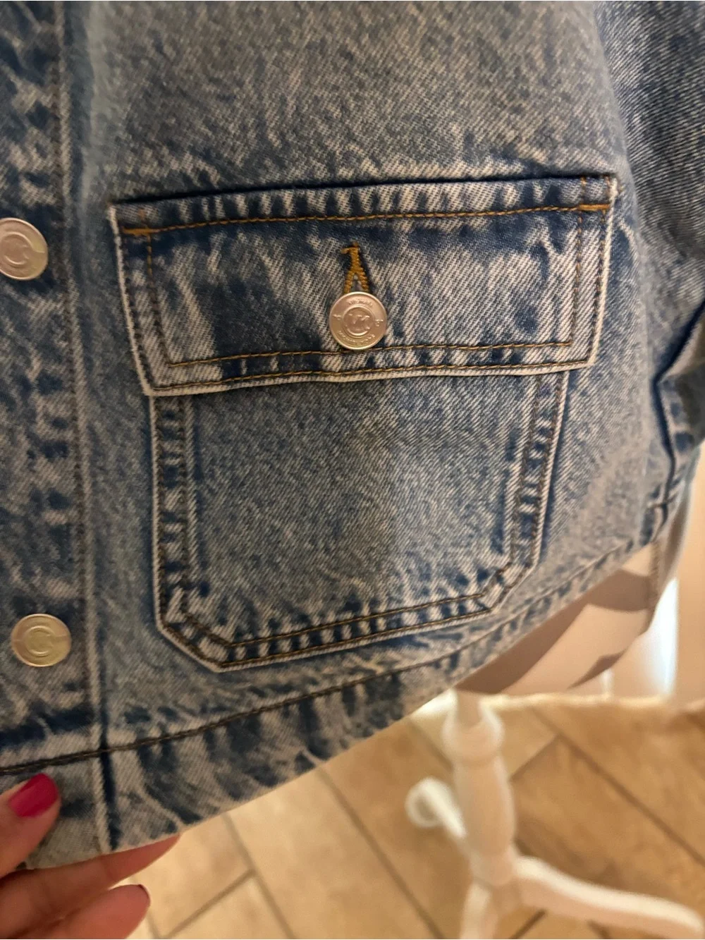 Ladies MK Michael Kors Jean jacket large NWT